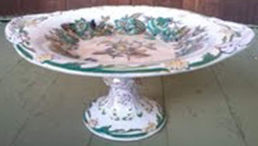 11048 Footed Cake Plate by England-1