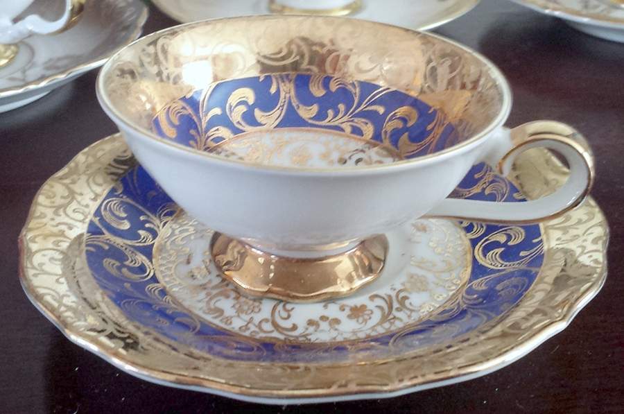 2506 Footed Cup & Saucer Set by Eberthal-1