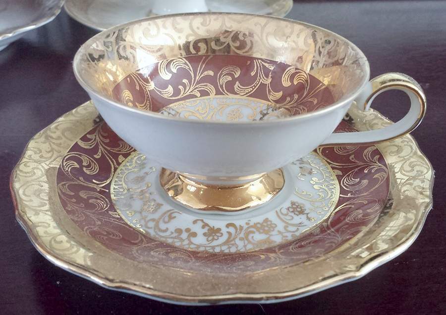 2506 Footed Cup & Saucer Set by Eberthal-1