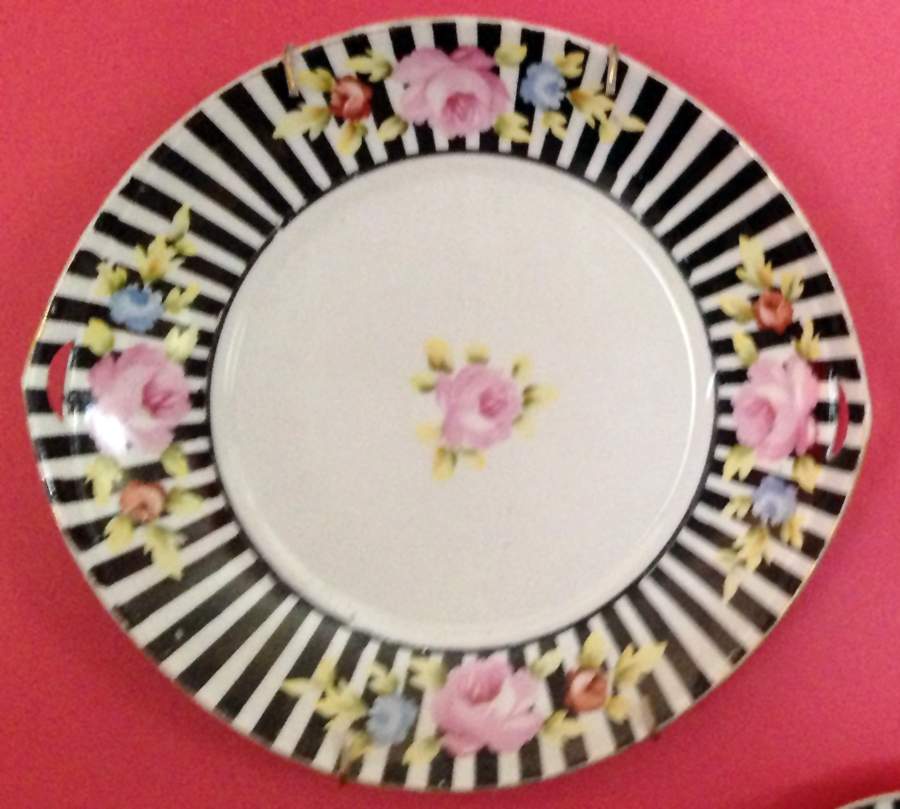 EBJ10 Handled Cake Plate by Elite B Japan-Nippon-1
