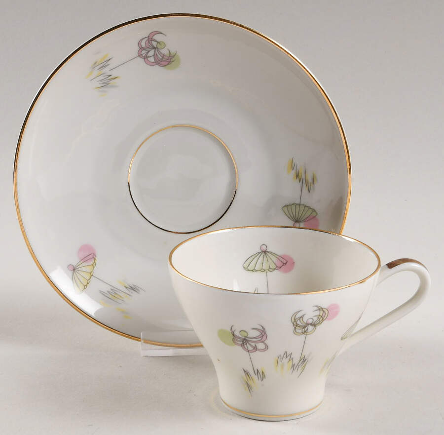 19943 Flat Cup & Saucer Set by Edelstein-1
