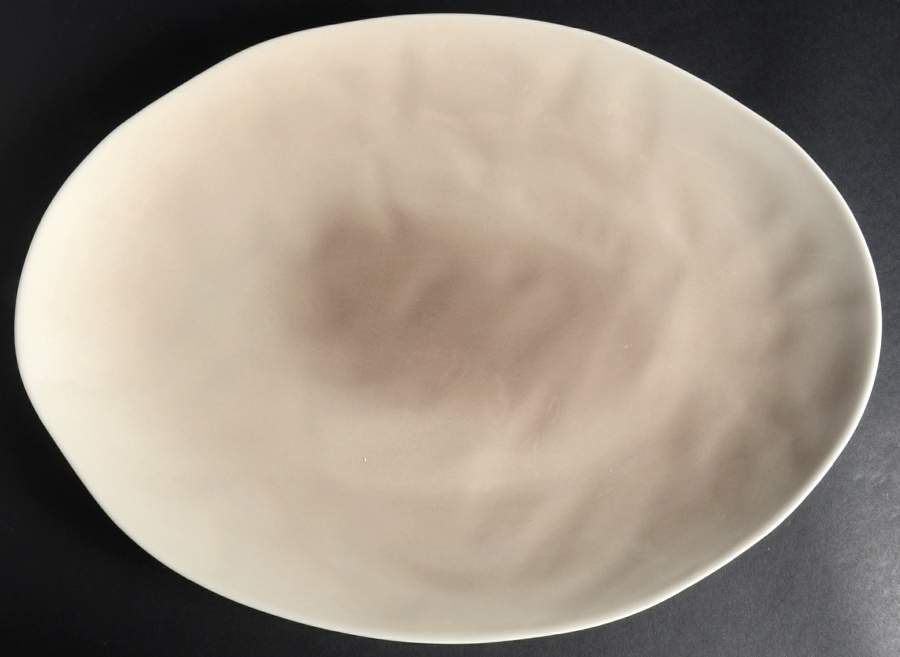 Brisa Sand 14" Oval Serving Platter by Euro Ceramica-1