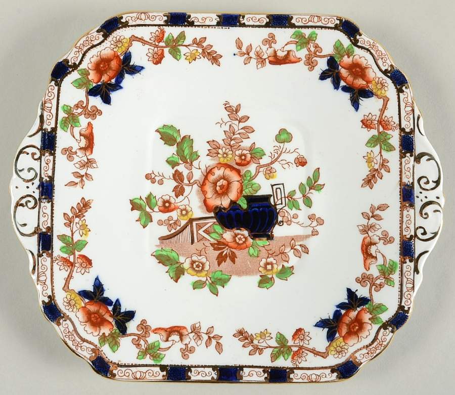 Burmah Handled Cake Plate by Royal Albion-1