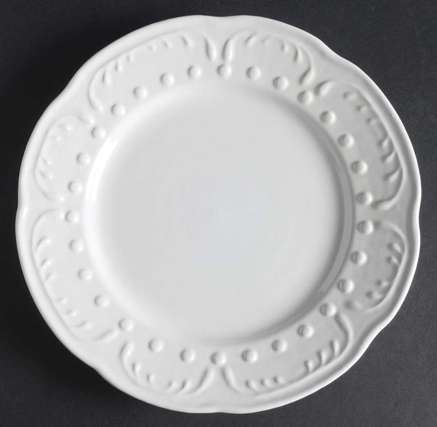 Candice Collection White Salad Plate by Elegant Dining-1