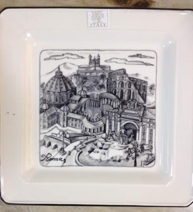 Cities Dinner Plate by Effetti d'Arte (Effetti Home)-1