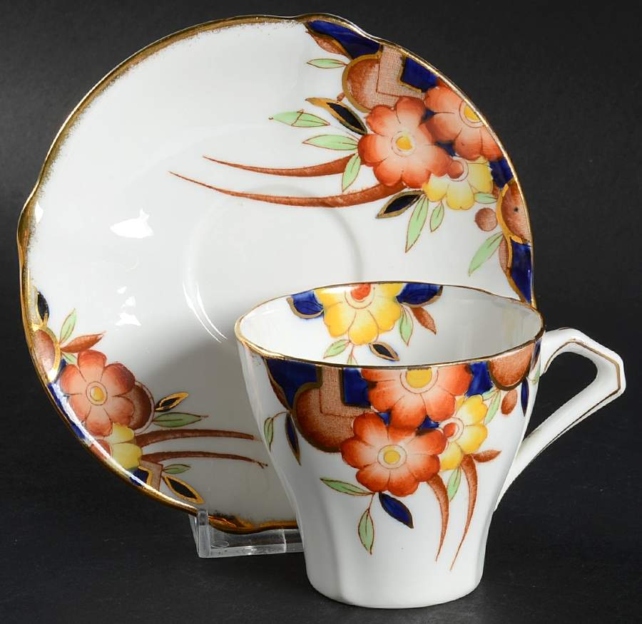 Bll26 Flat Cup & Saucer Set by Bell China-1