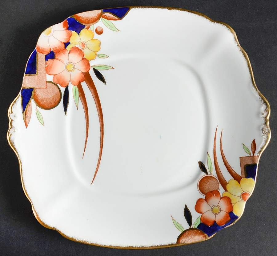 Bll26 Square Handled Cake Plate by Bell China-1