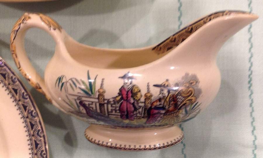 Chusan Cream Gravy Boat by Edge Malkin-1