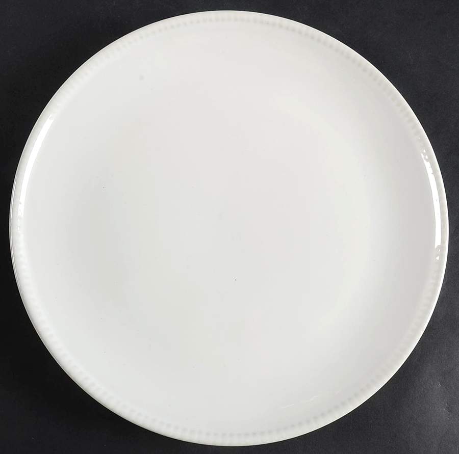 Douro White Dinner Plate by Euro Ceramica-1