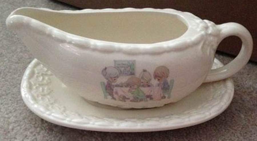 We Gather Together Gravy Boat & Underplate by Enesco-1