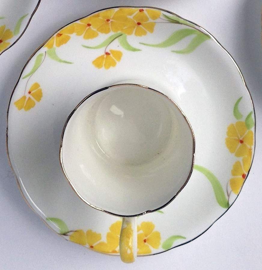 6113 Flat Cup & Saucer Set by England-1