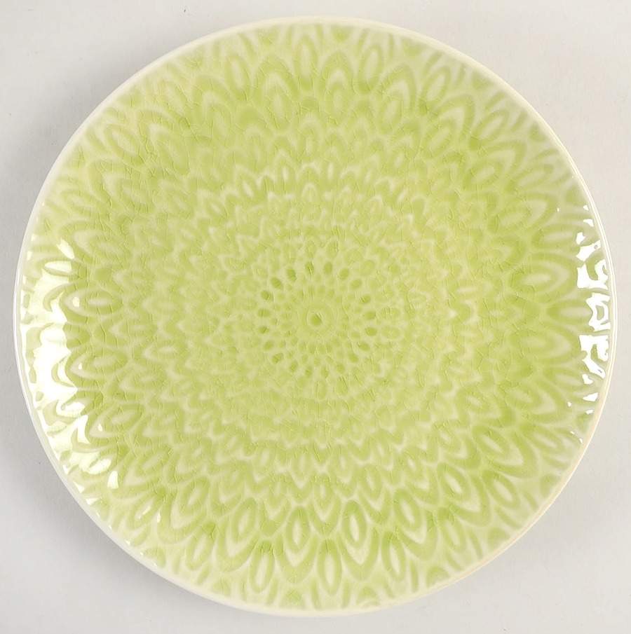 Peacock Green Salad Plate by Euro Ceramica-1