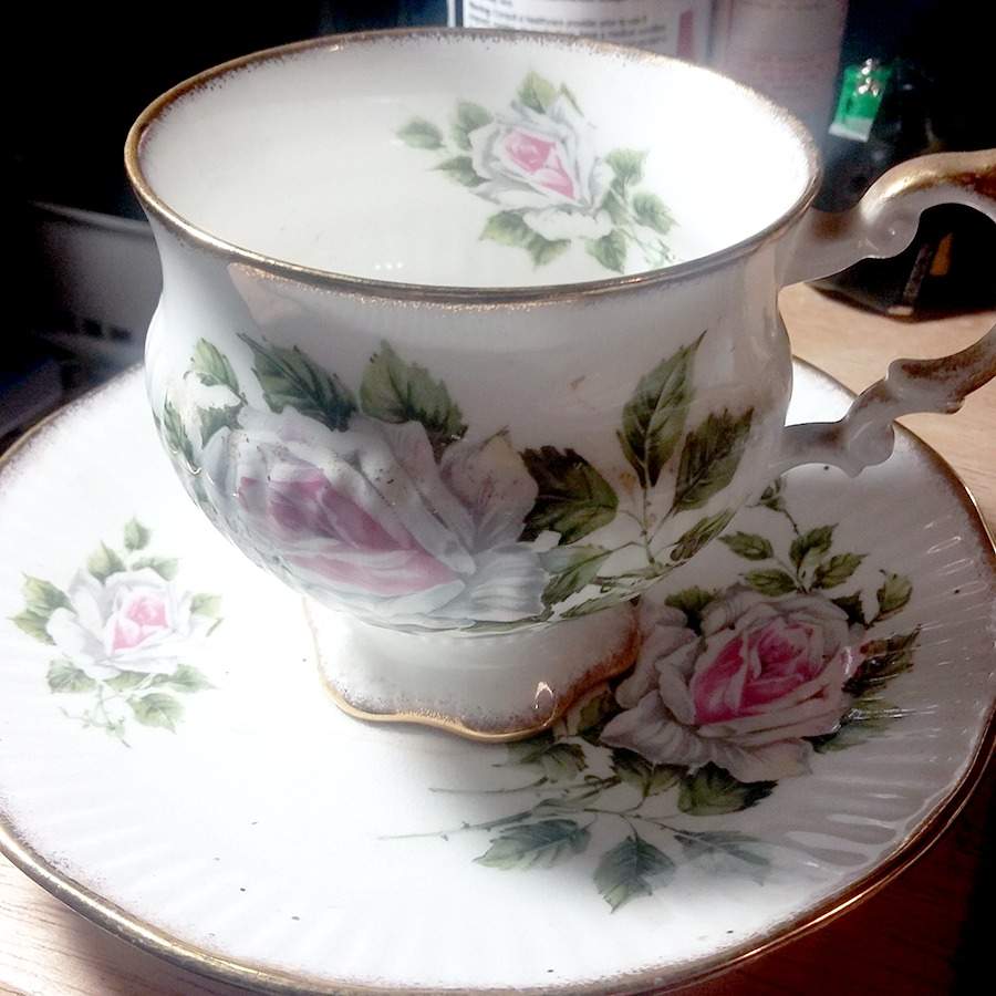 3223 Footed Cup & Saucer Set by Elizabethan-1