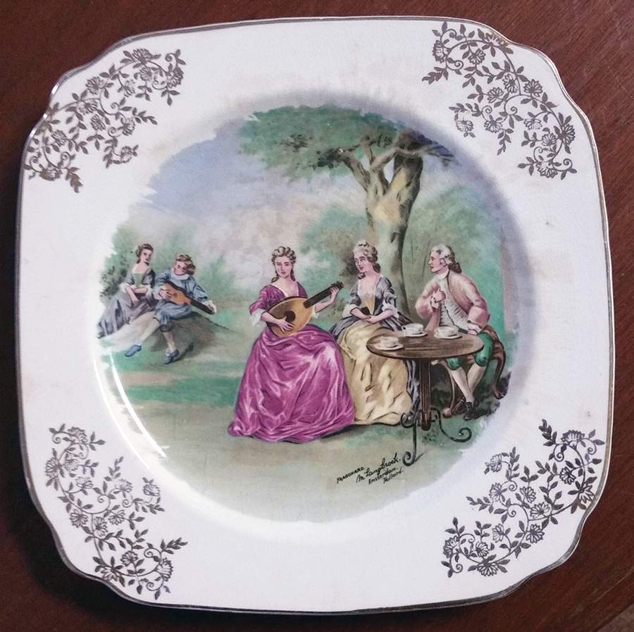 ENG203 Square Salad Plate by England-1