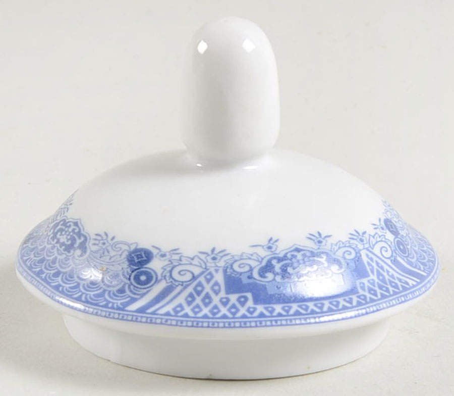 Chinese Garden Blue Lid for Sugar Bowl by Emerald Collection-1