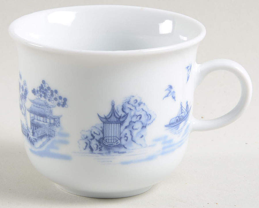 Chinese Garden Blue Flat Cup by Emerald Collection-1