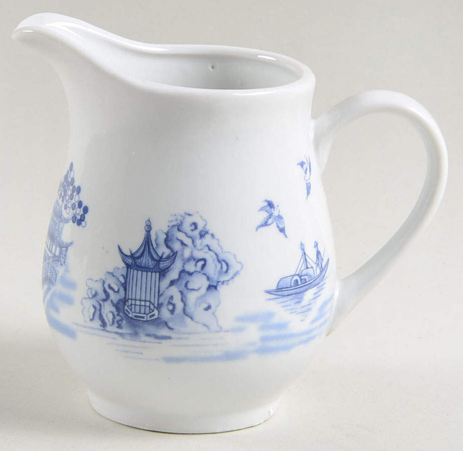 Chinese Garden Blue Creamer by Emerald Collection-1