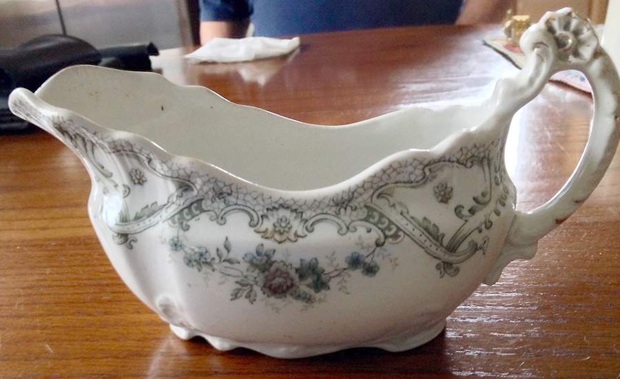 Keswick Green (No Gold Accent) Gravy Boat by John Edwards-1