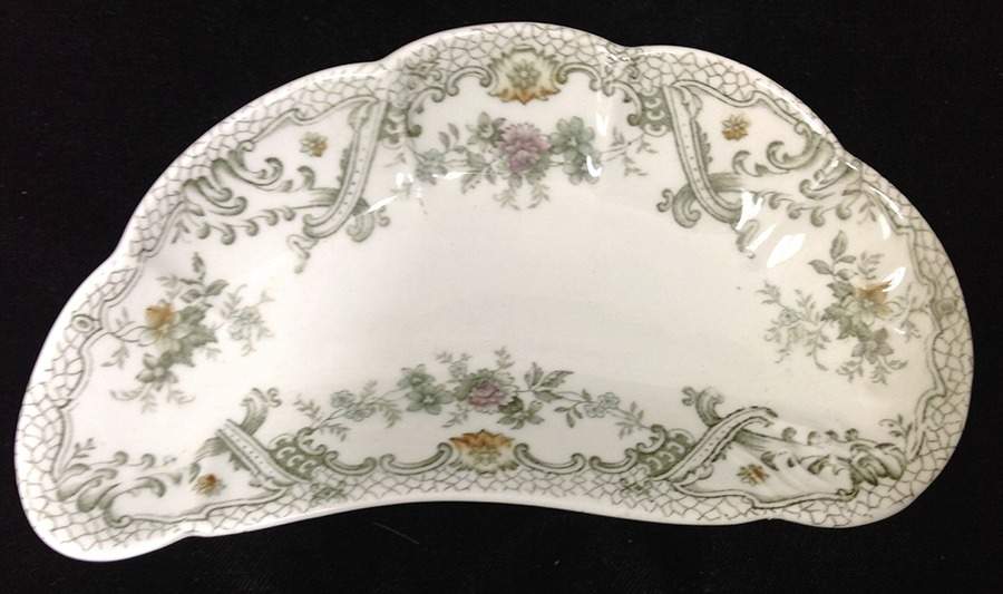 Keswick Green (No Gold Accent) Bone Dish by John Edwards-1