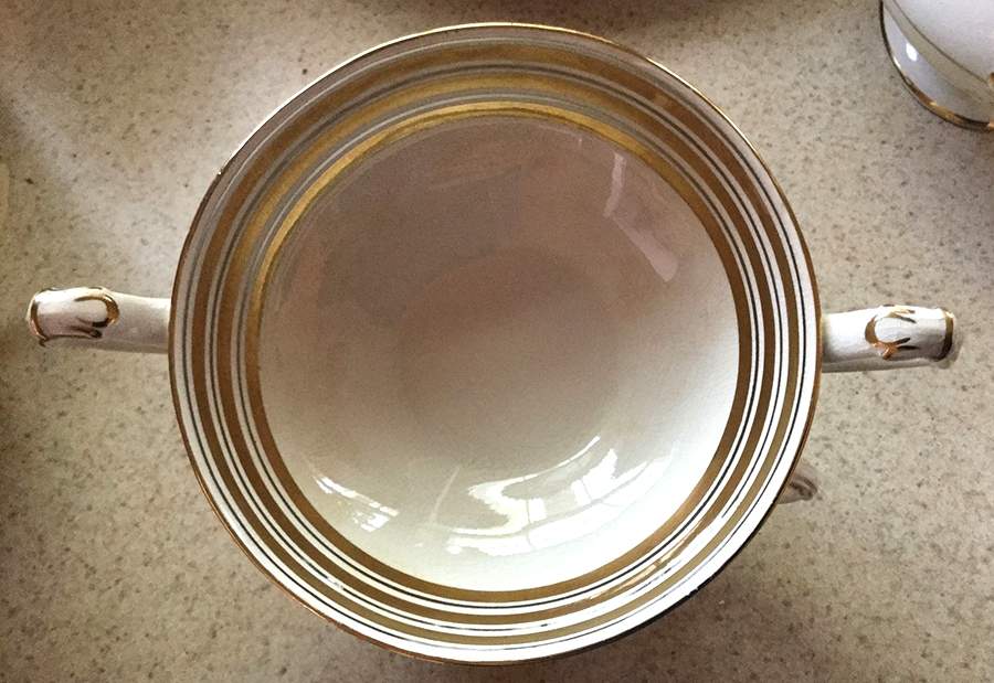 Soverign Footed Cream Soup Bowl by Empire Porcelain -1