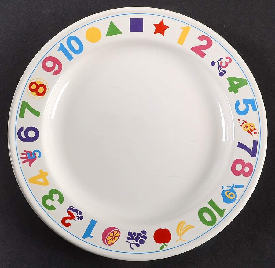 Count To Ten Child's Plate by Epoch-1