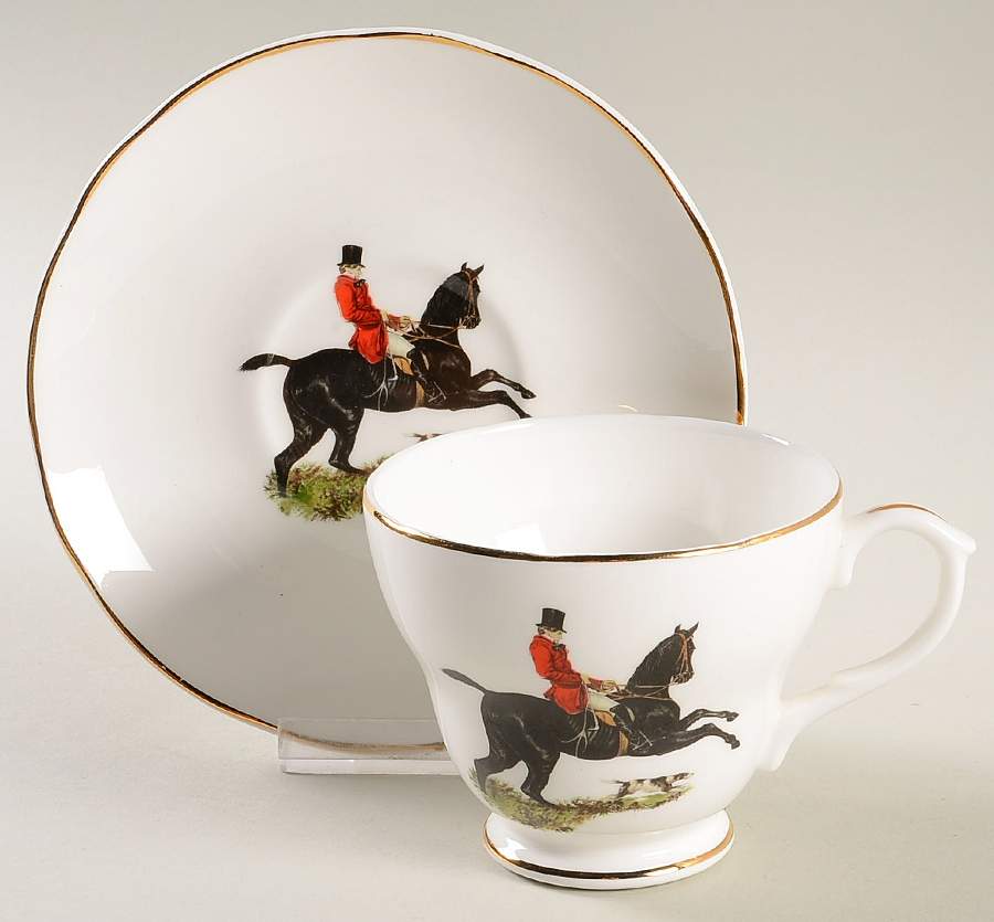 ENG207 Footed Cup & Saucer Set by England-1