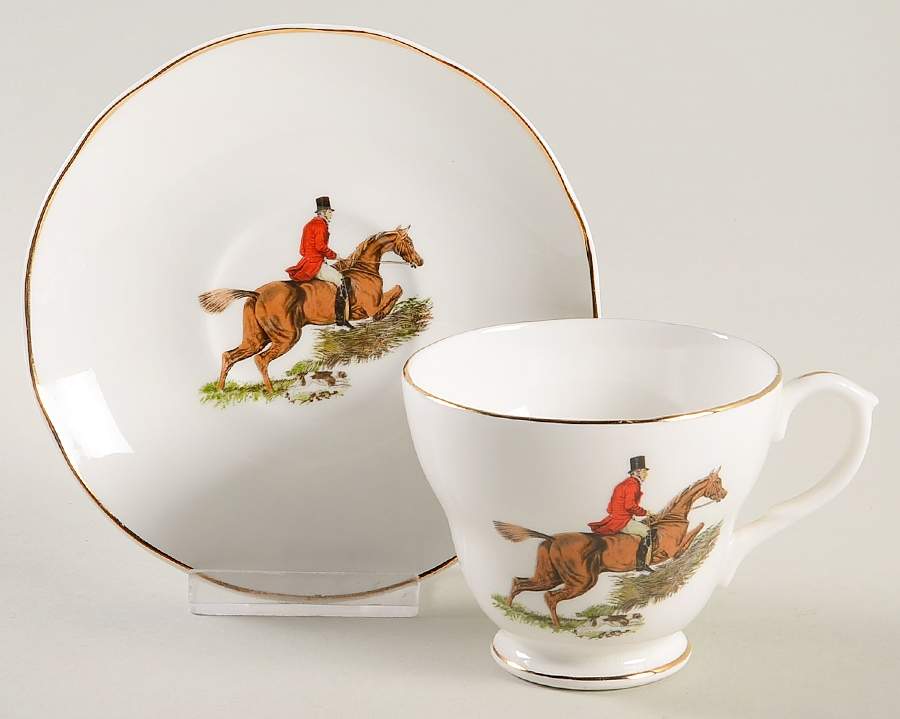 ENG207 Footed Cup & Saucer Set by England-1