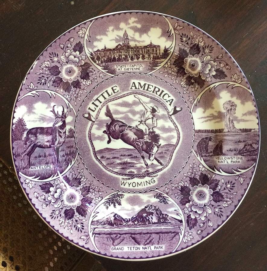 Little America Plum Dinner Plate by Enco Inc-1
