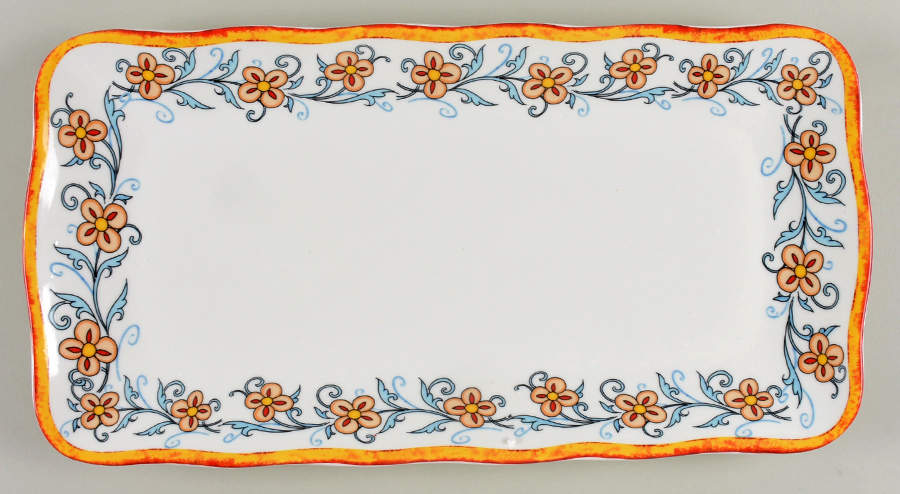 Duomo 16" Rectangular Serving Platter by Euro Ceramica-1