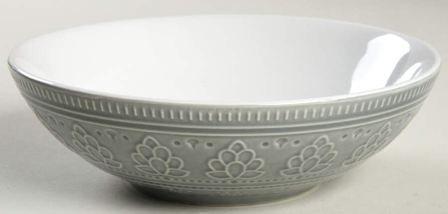 Fez Dove Grey Soup/Cereal Bowl by Euro Ceramica-1