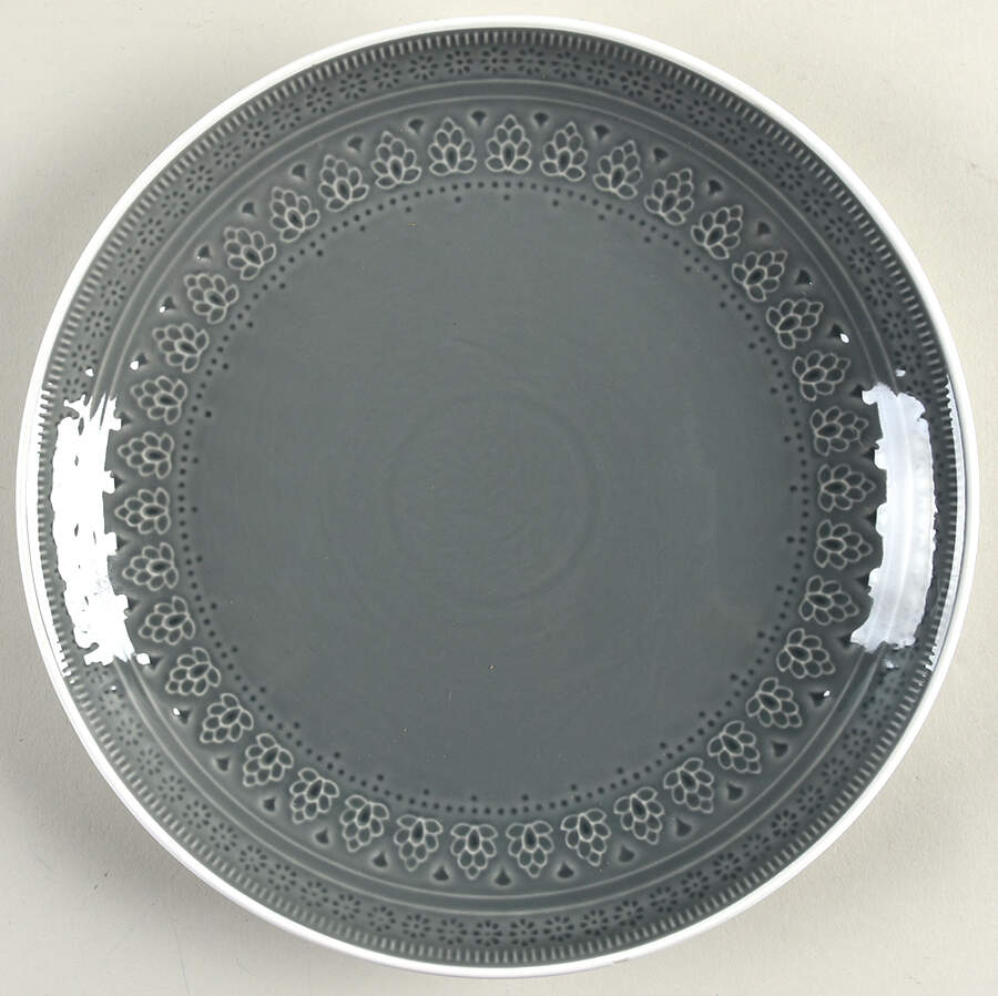 Fez Dove Grey Dinner Plate by Euro Ceramica-1