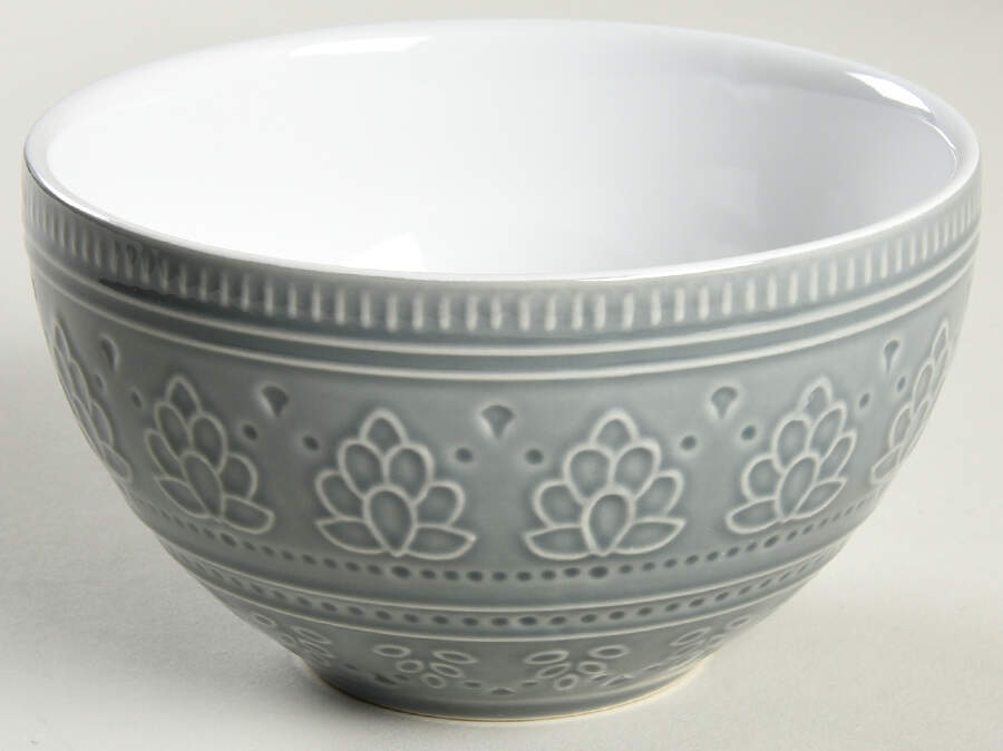 Fez Dove Grey Coupe Cereal Bowl by Euro Ceramica-1