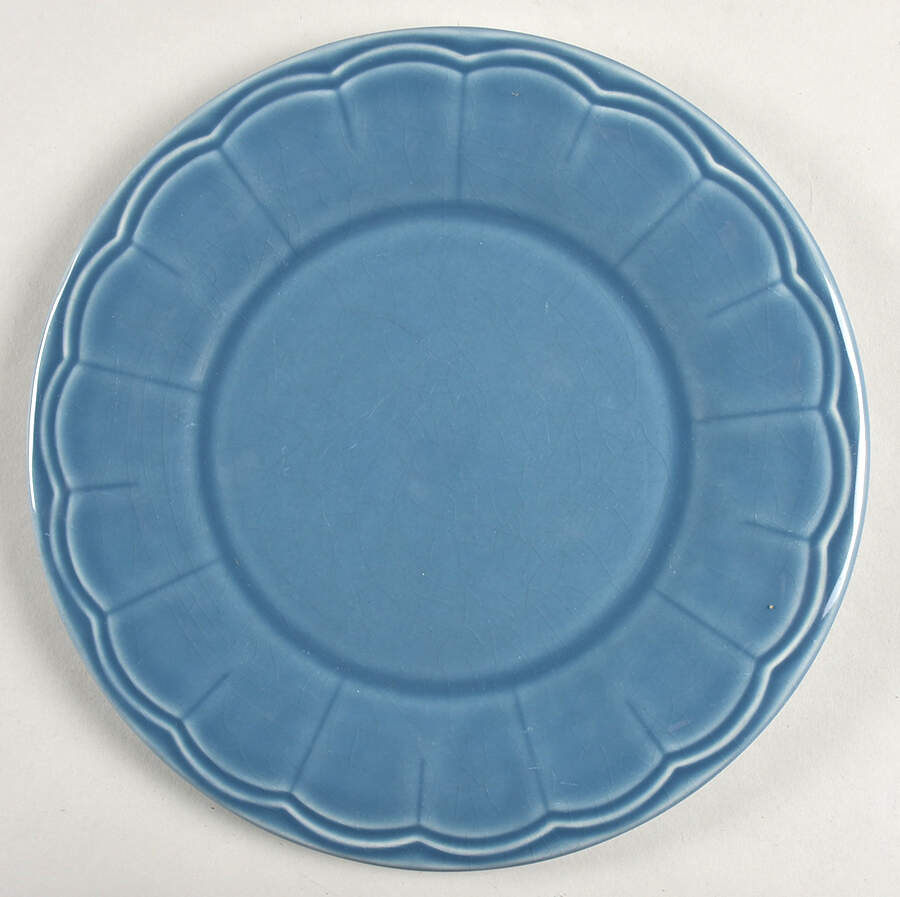 Naperon Blue Salad Plate by Euro Ceramica-1