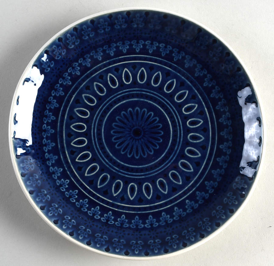 Fez Blue Salad Plate by Euro Ceramica-1