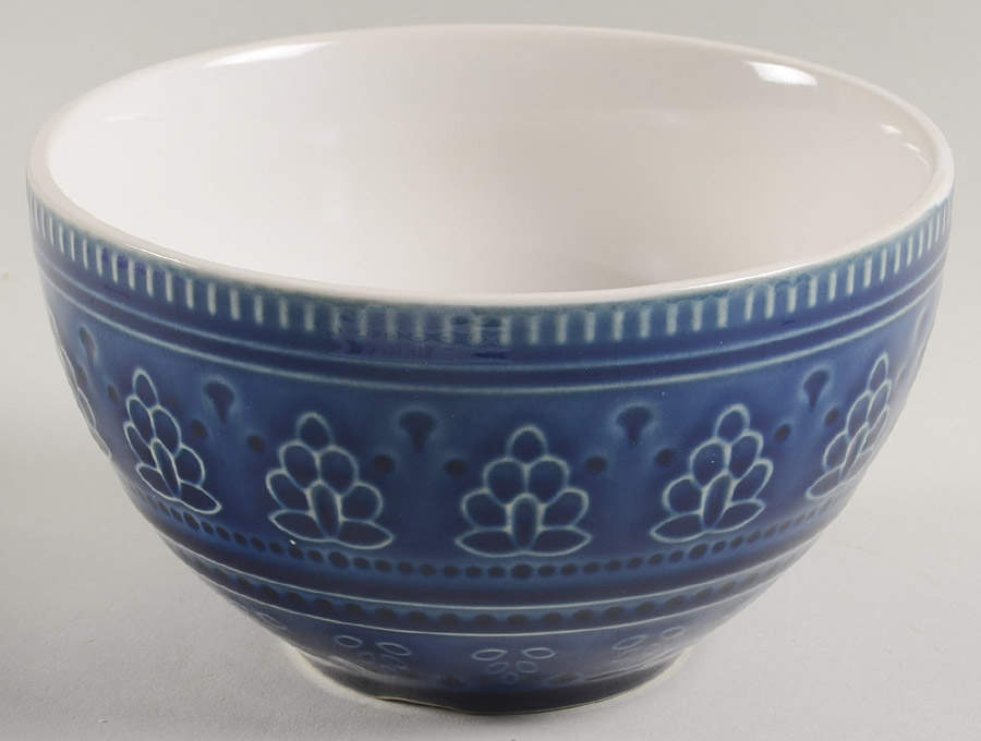 Fez Blue Coupe Cereal Bowl by Euro Ceramica-1