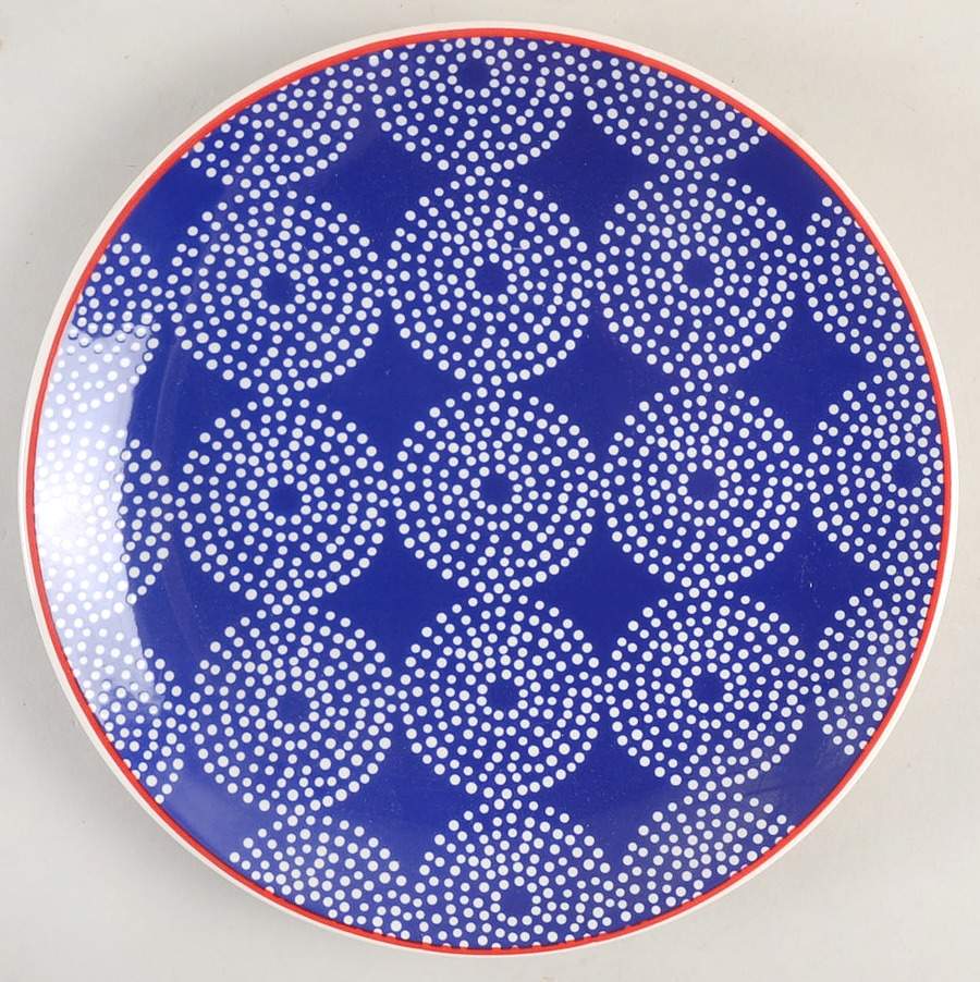 Simpatico Blue Salad Plate by Euro Ceramica-1