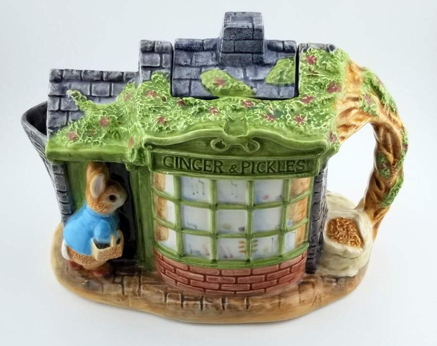 World of Beatrix Potter Teapot & Lid by Enesco-1
