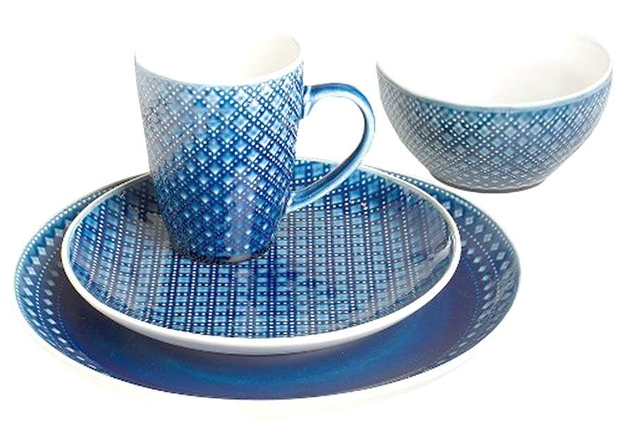 Palma Blue Dinner Plate by Euro Ceramica-1