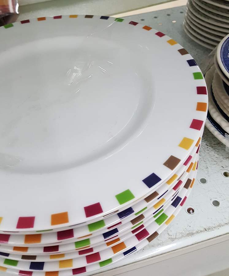 Dot the Square Dinner Plate by Euro Ceramica-1