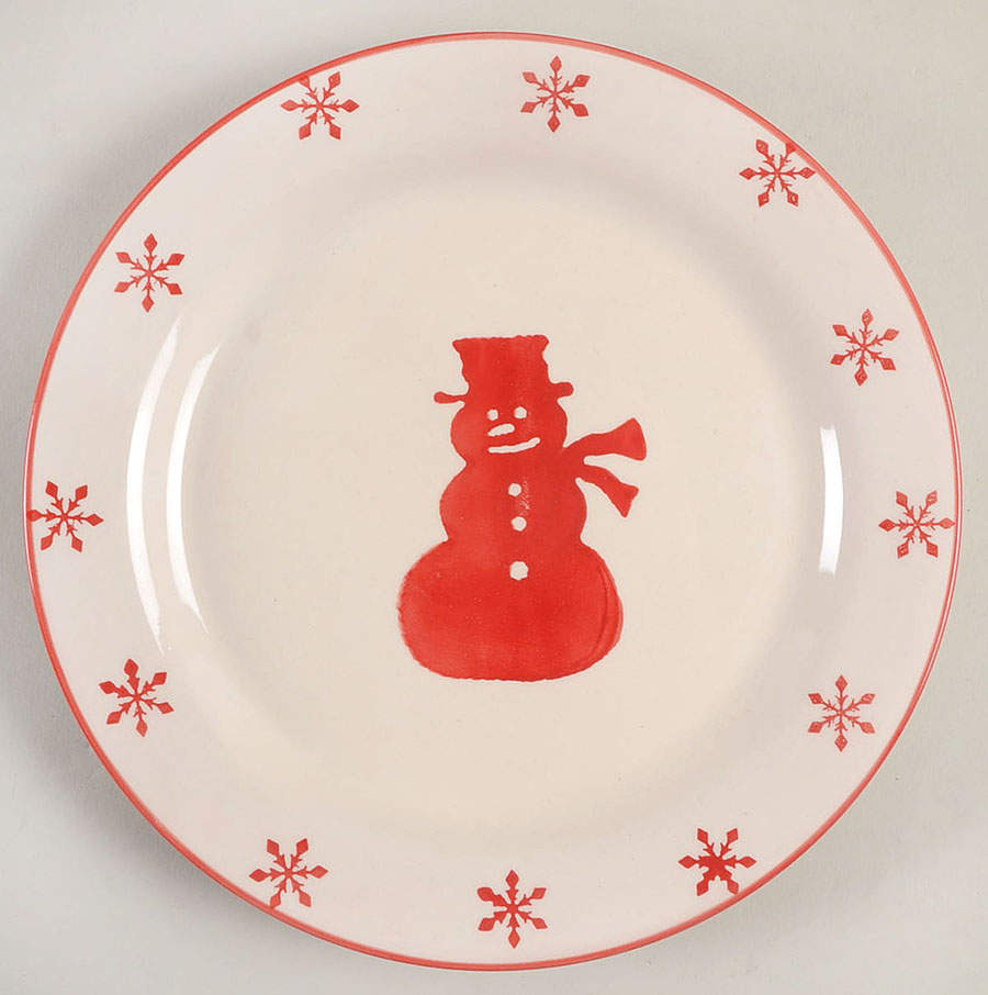 Winterfest Salad Plate by Euro Ceramica-1