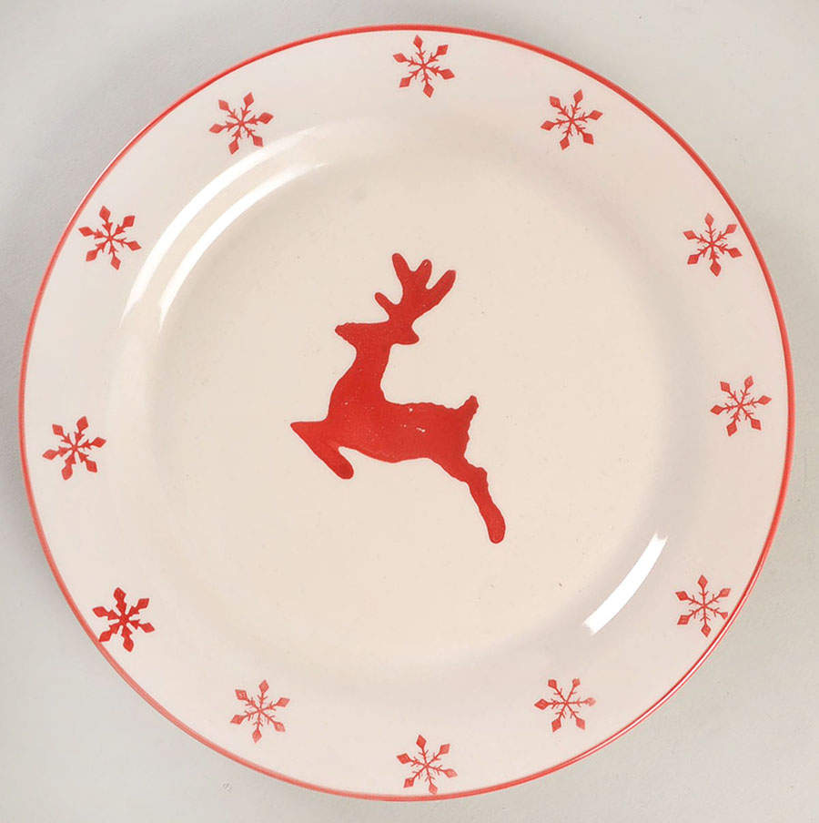 Winterfest Salad Plate by Euro Ceramica-1