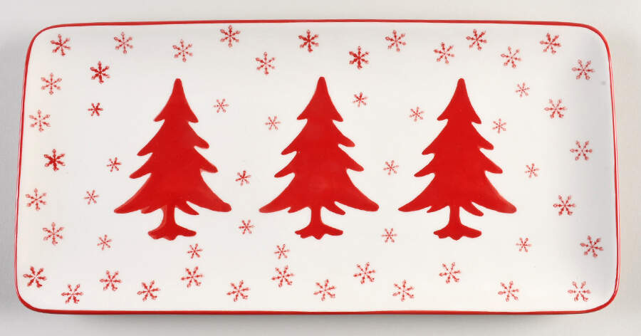 Winterfest Rectangular Serving Platter by Euro Ceramica-1