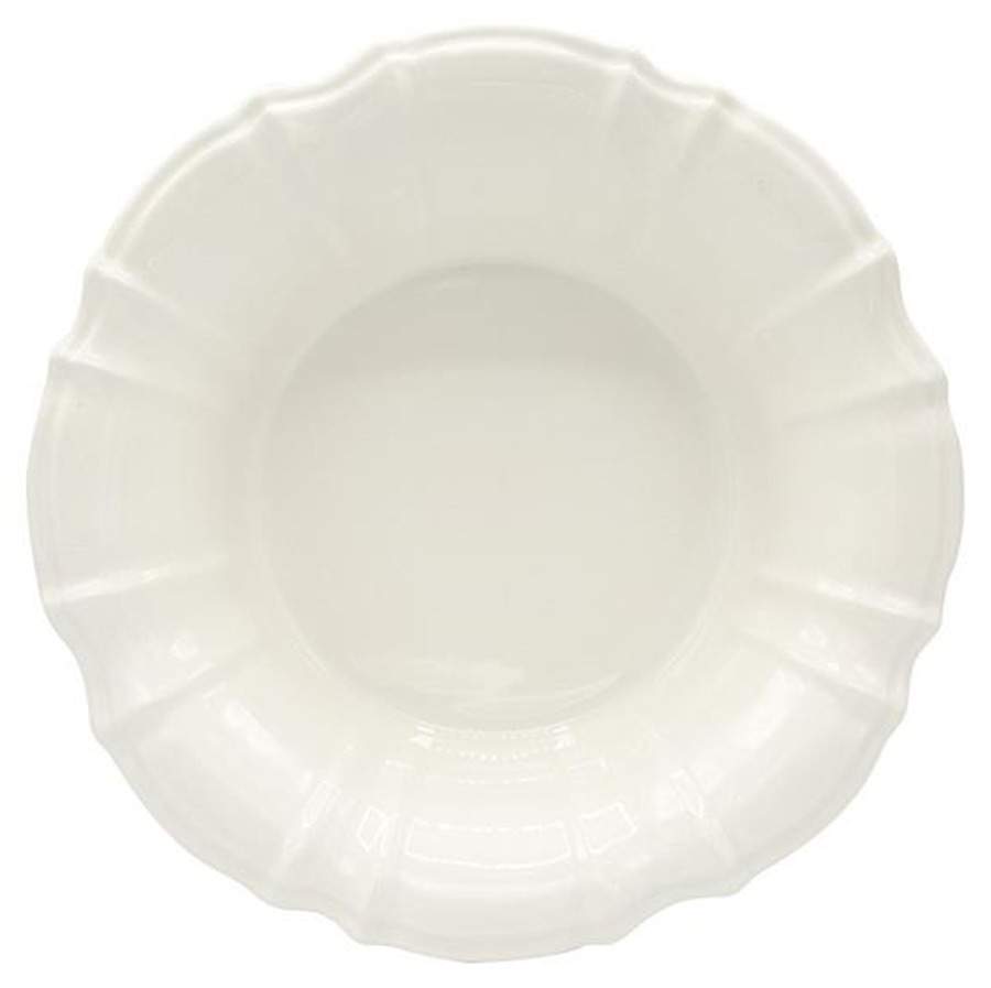 Chloe White 11" Round Serving Bowl by Euro Ceramica-1