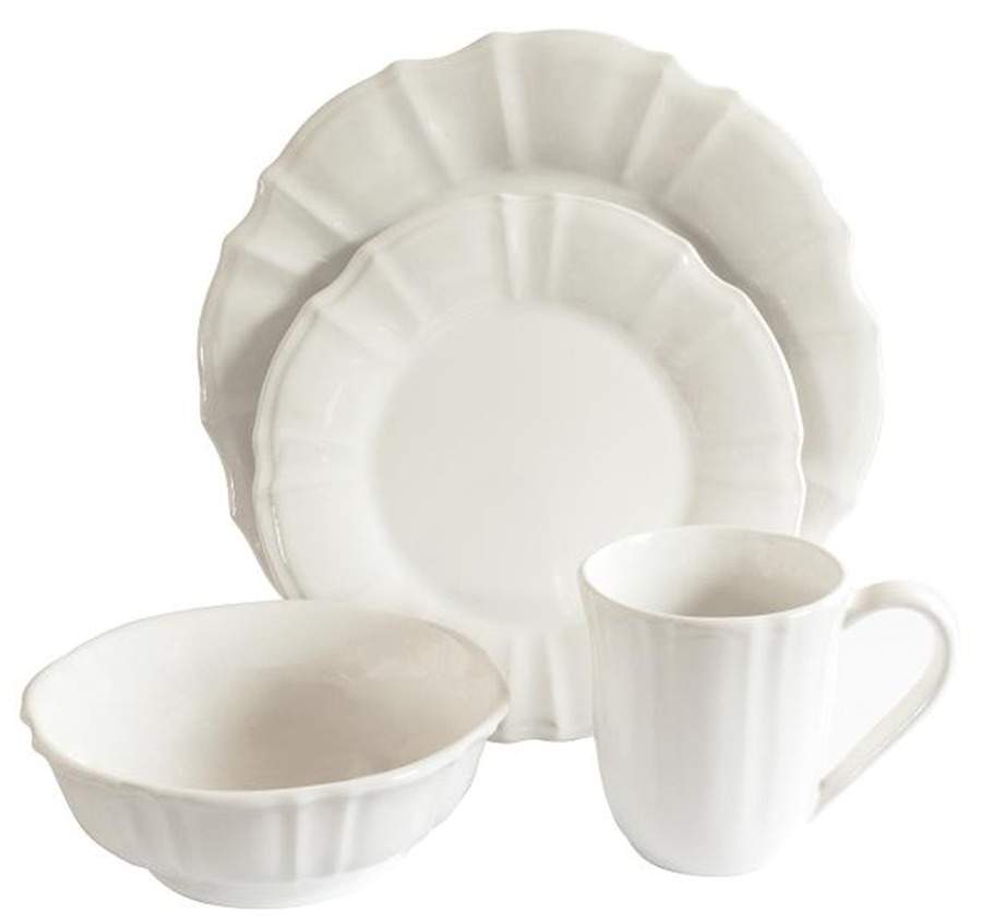 Chloe White Dinner Plate by Euro Ceramica-1
