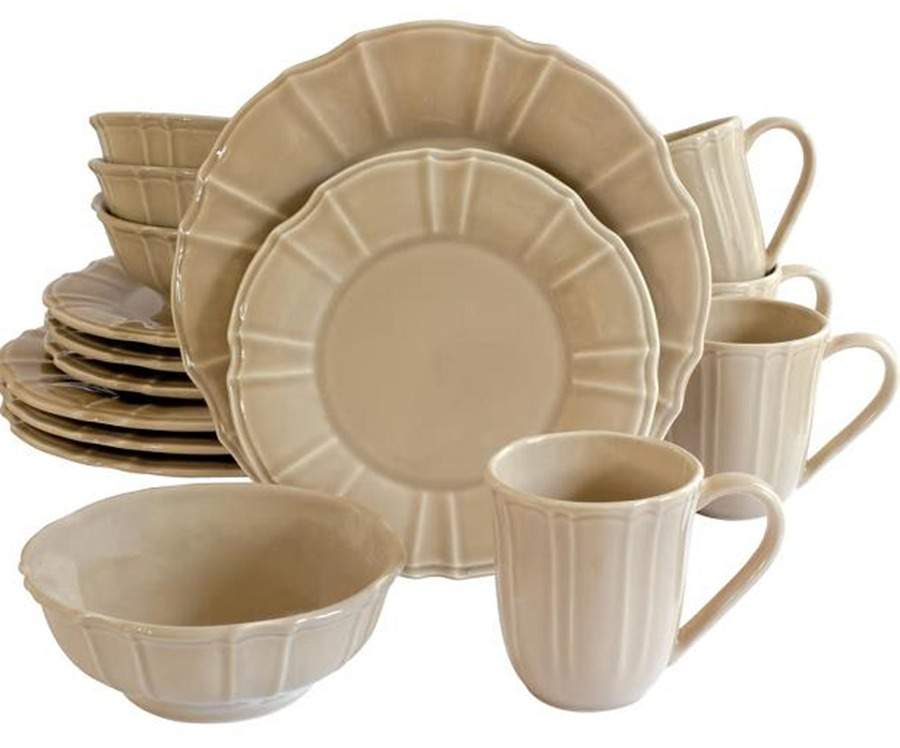 Chloe Taupe Dinner Plate by Euro Ceramica-1