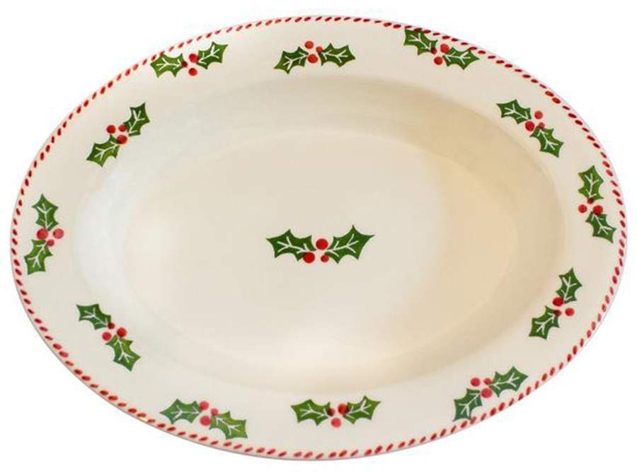 Natal 18" Oval Serving Platter by Euro Ceramica-1