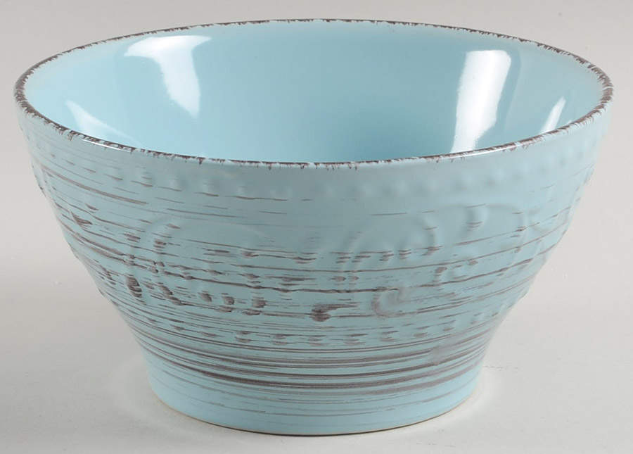 Malibu Waves Turquoise Soup/Cereal Bowl by Elama-1