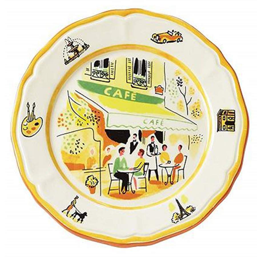 An American in Paris Salad Plate by Euro Ceramica-1