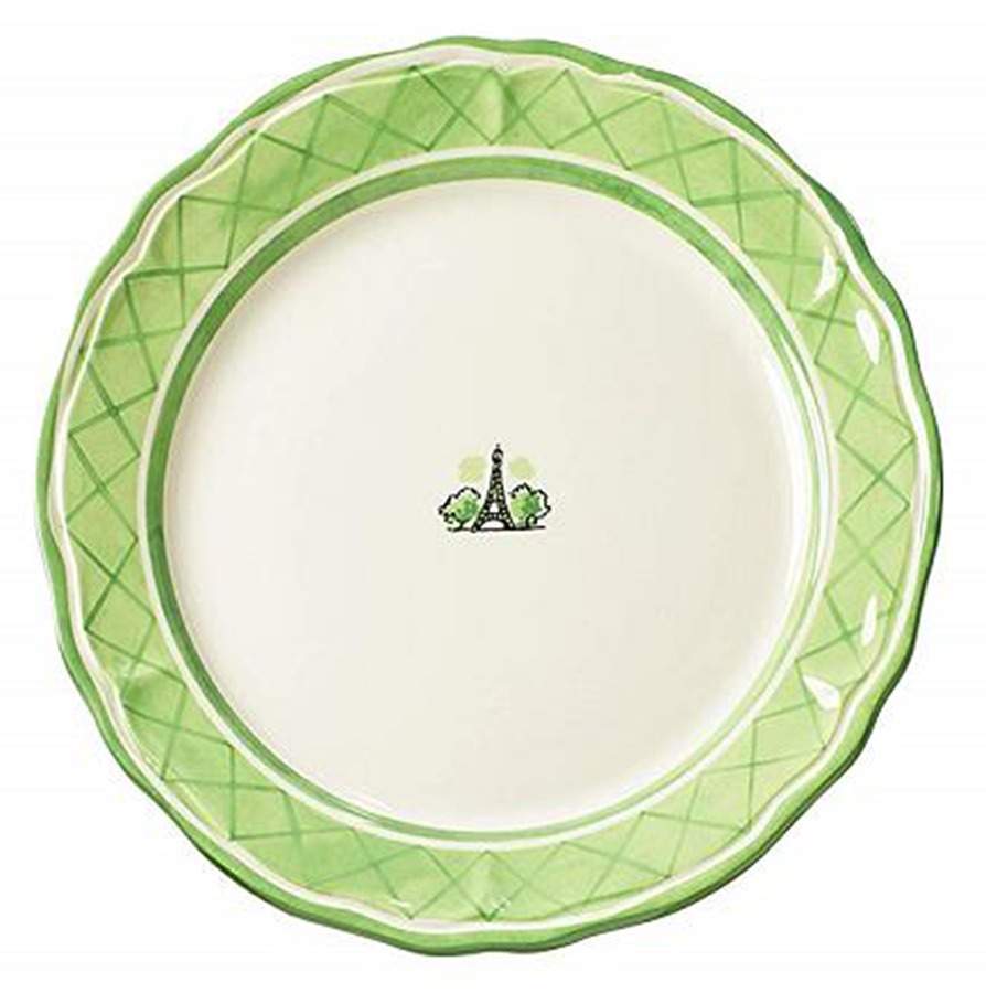 An American in Paris Dinner Plate by Euro Ceramica-1