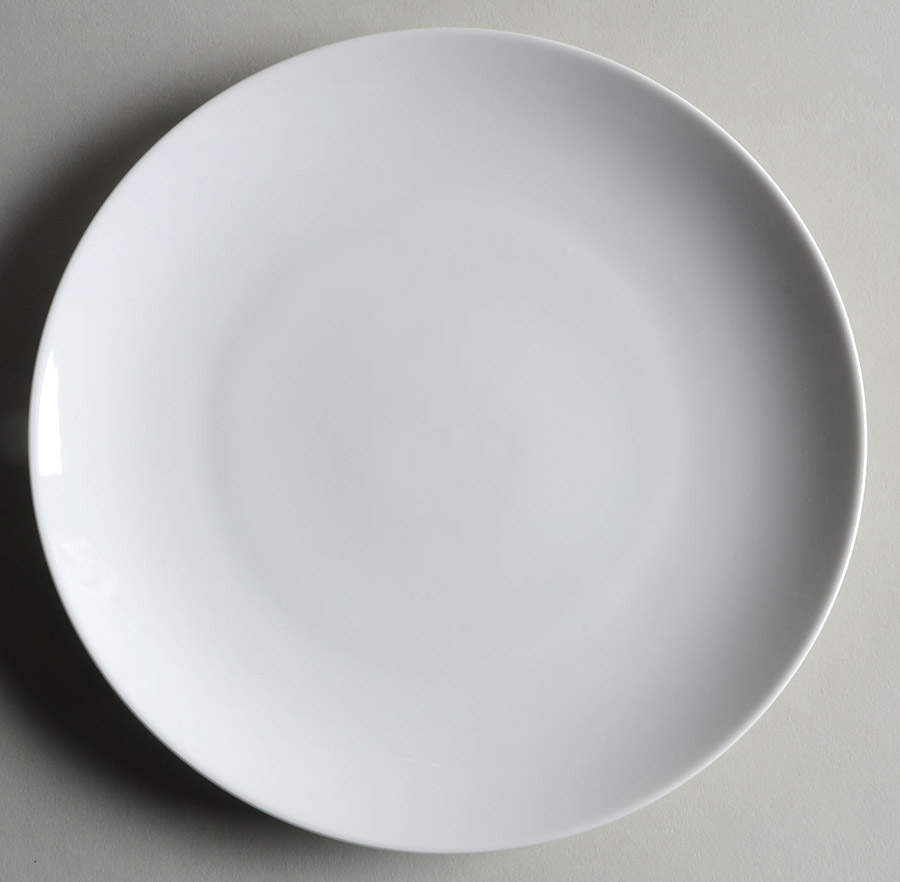 White Essential Salad Plate by Euro Ceramica-1